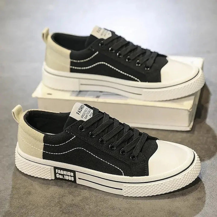 りく | ツートンキャンバスキャップトゥスニーカー